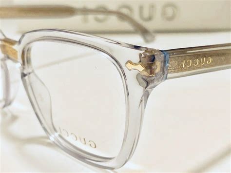 gucci clear frames women